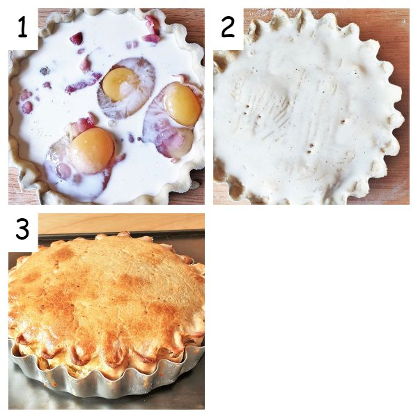 Bacon and Egg Pie - made the old fashioned way - Foodle Club