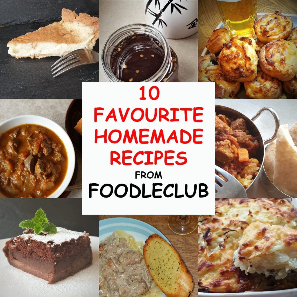 Collage of photos for free cookery book.