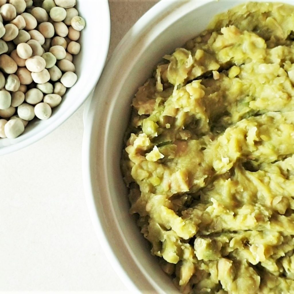 Traditional British Mushy Peas made with marrowfat peas Foodle Club
