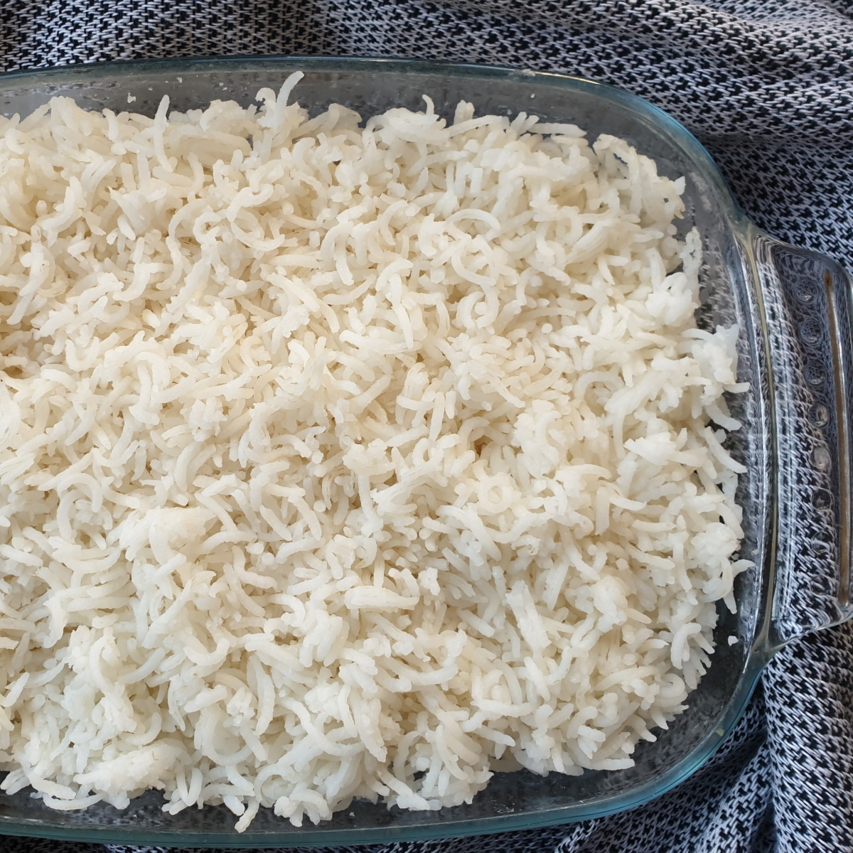 A dish of oven baked rice