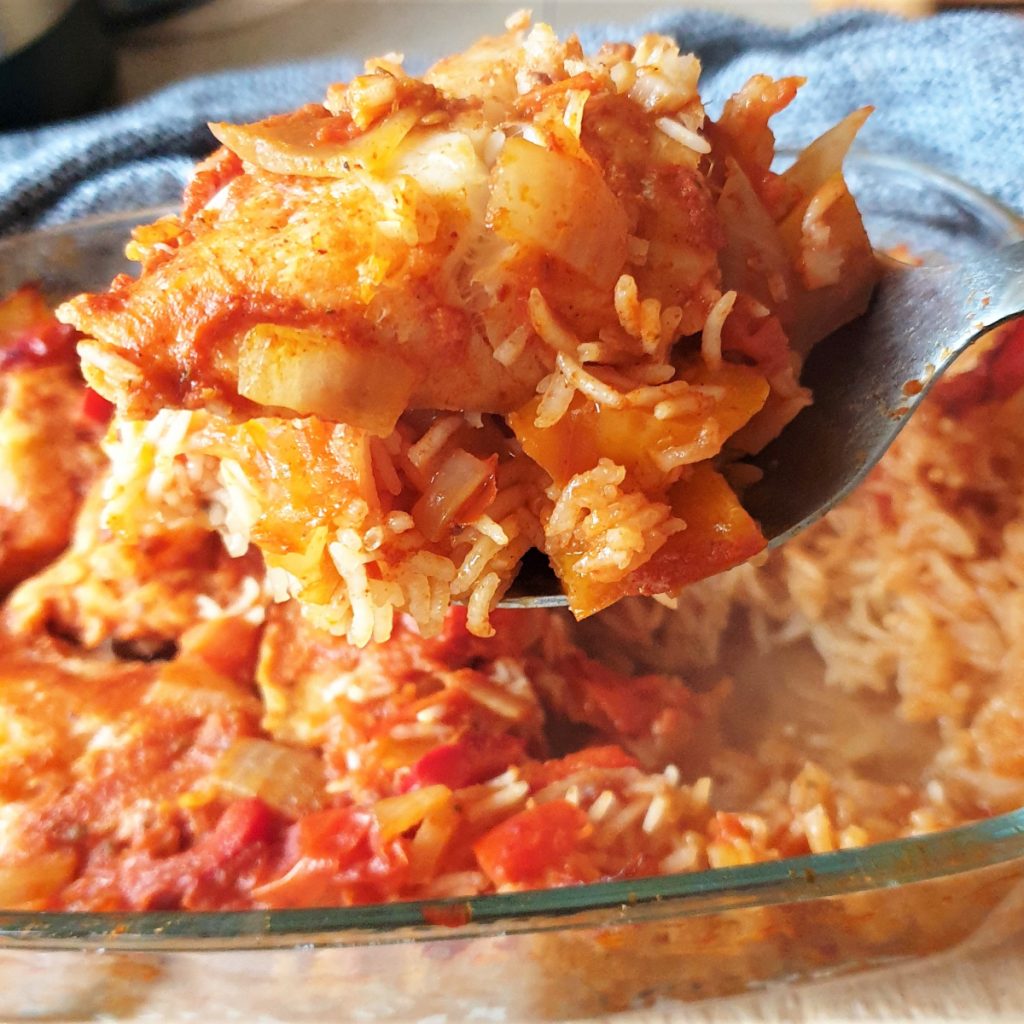 Spicy fish and rice bake in tomato sauce Foodle Club