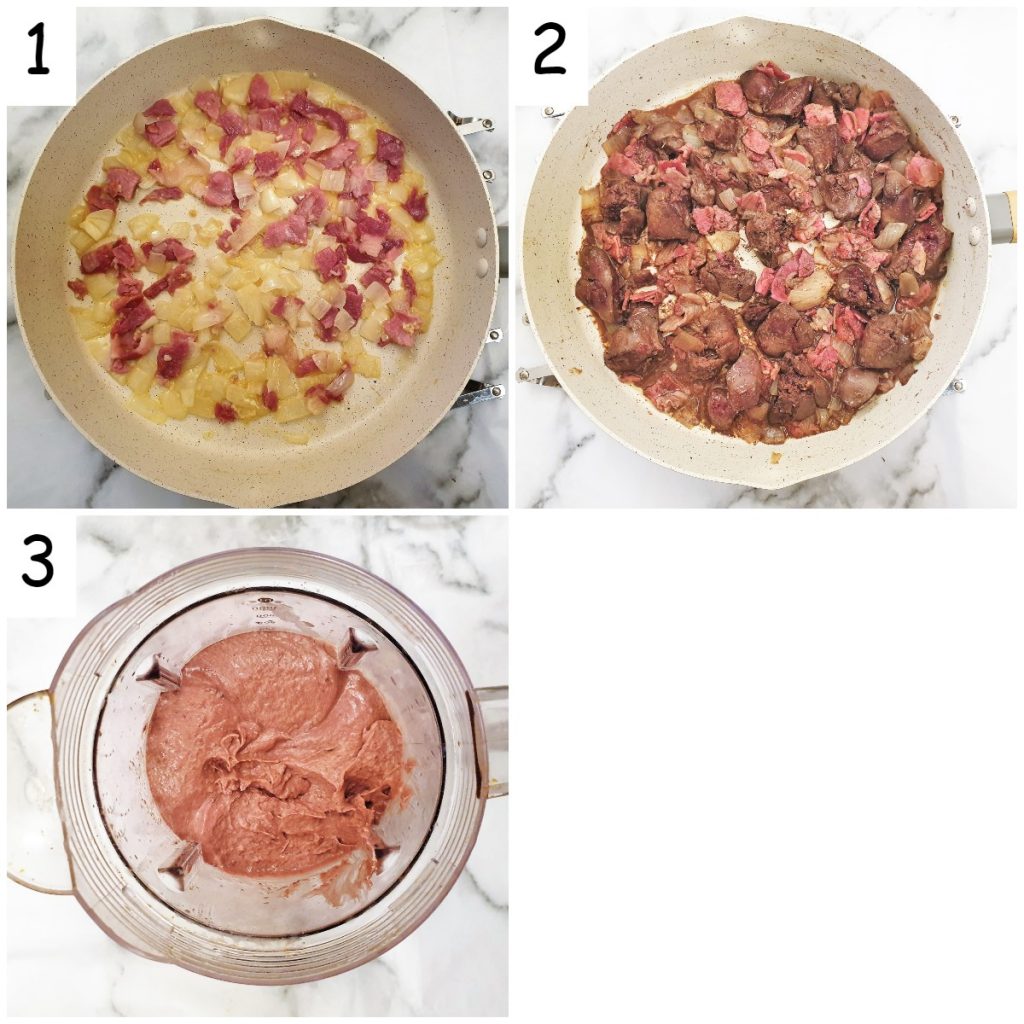 Creamy chicken liver pate with bacon Foodle Club