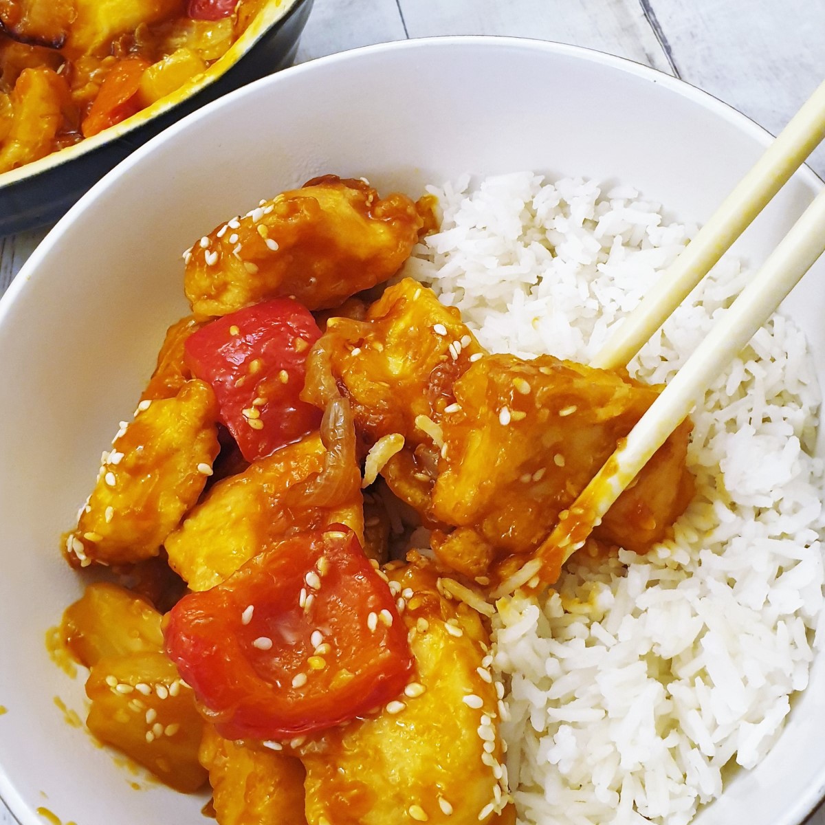 Sweet and sour chicken - with homemade sauce - Foodle Club