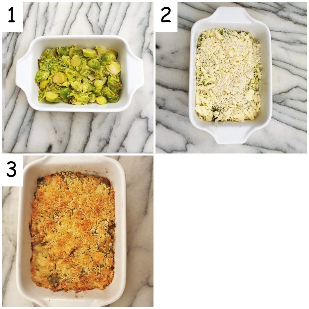 Creamy leek and brussels sprouts bake Foodle Club