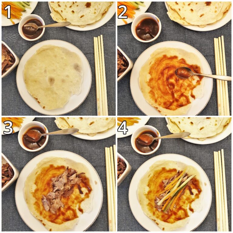 Crispy duck pancakes with hoisin sauce - Foodle Club