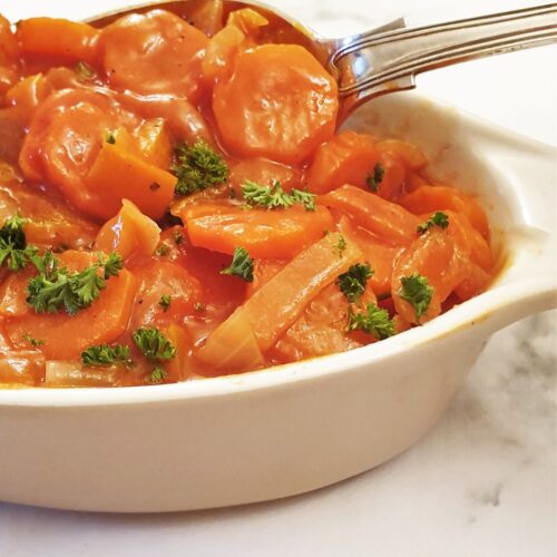 Copper penny salad (sweet and sour carrot salad) Foodle Club