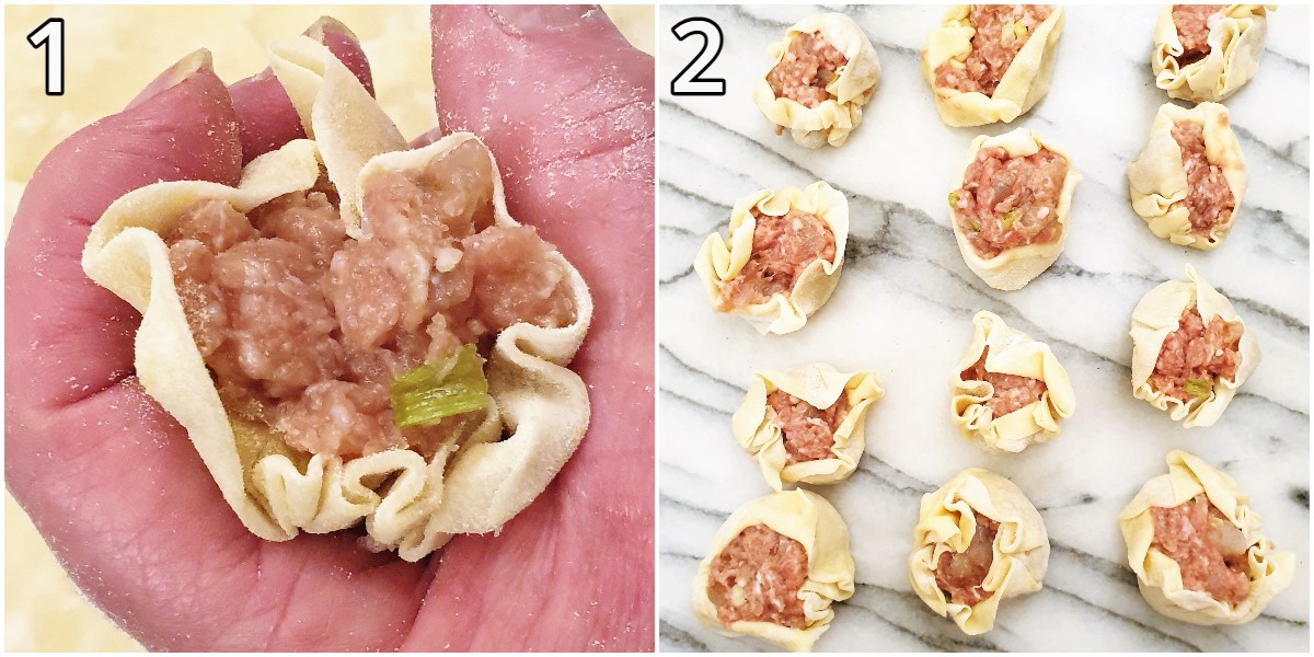 How to fill the dumplings.