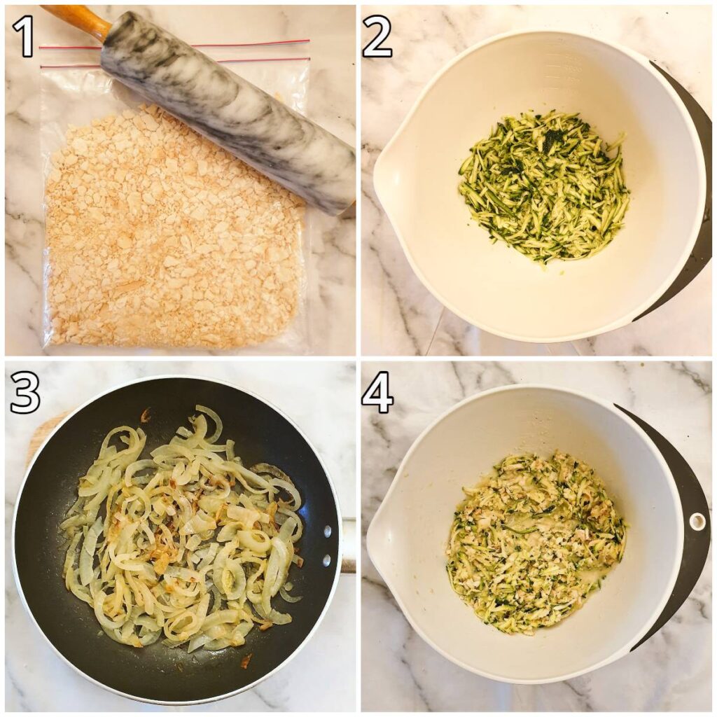 Steps for mixing the ingredients.