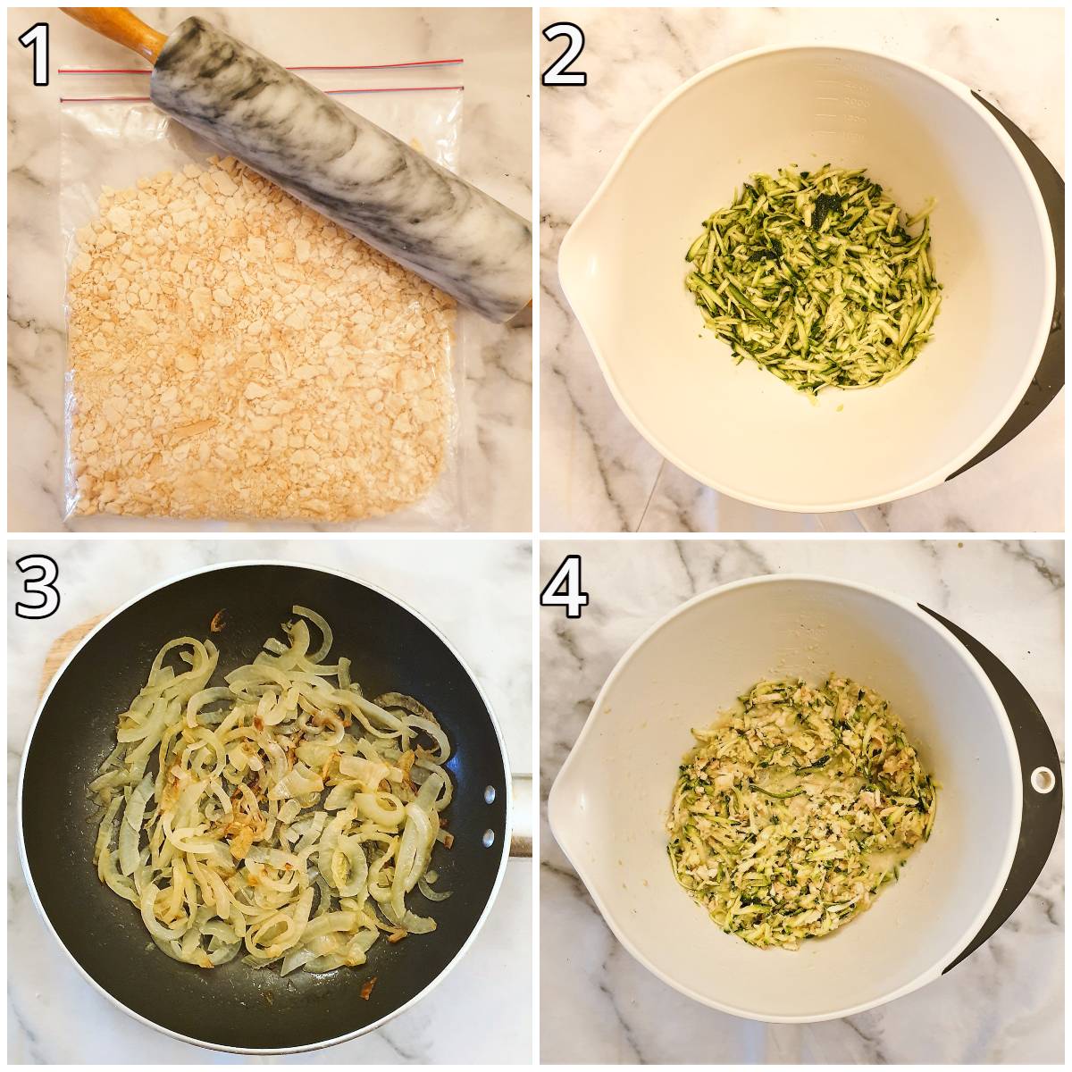 Steps for mixing the ingredients.