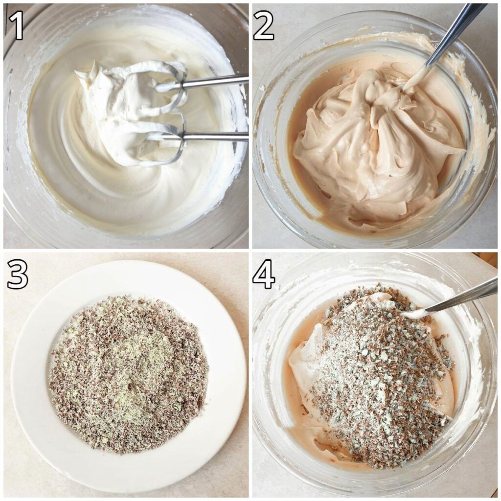 Steps for mixing the tart.