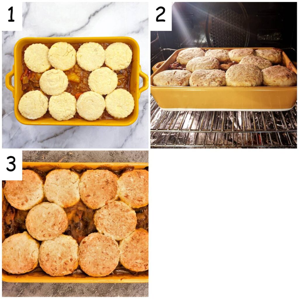Steps to assemble and bake. Steps to assemble and bake.