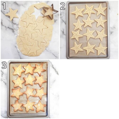 Easy shortbread stars - a 3-ingredient recipe - Foodle Club
