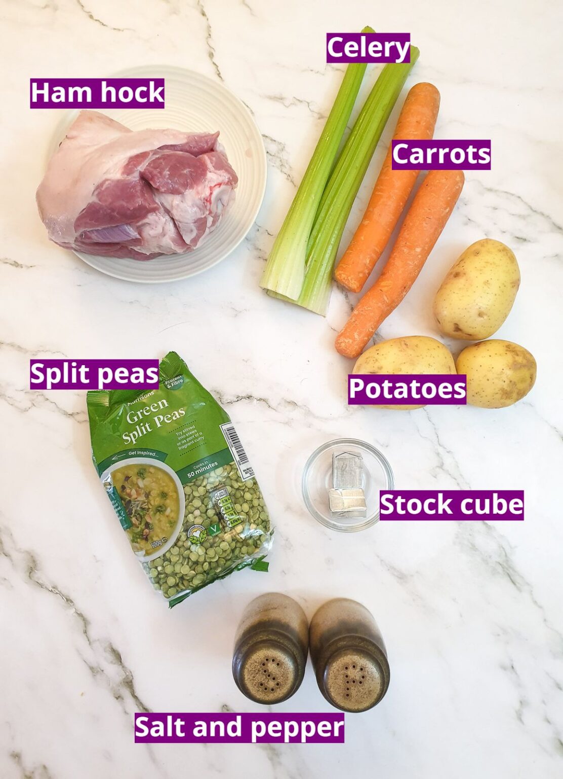 Thick split pea and ham hock soup Foodle Club