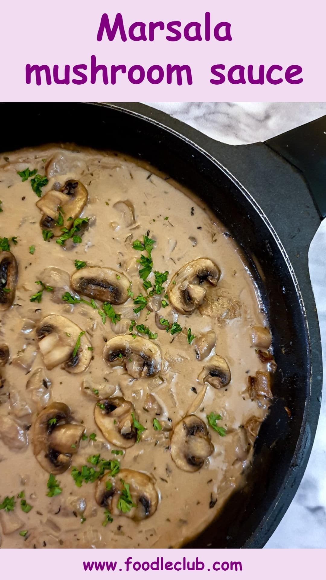 Marsala mushroom sauce Foodle Club