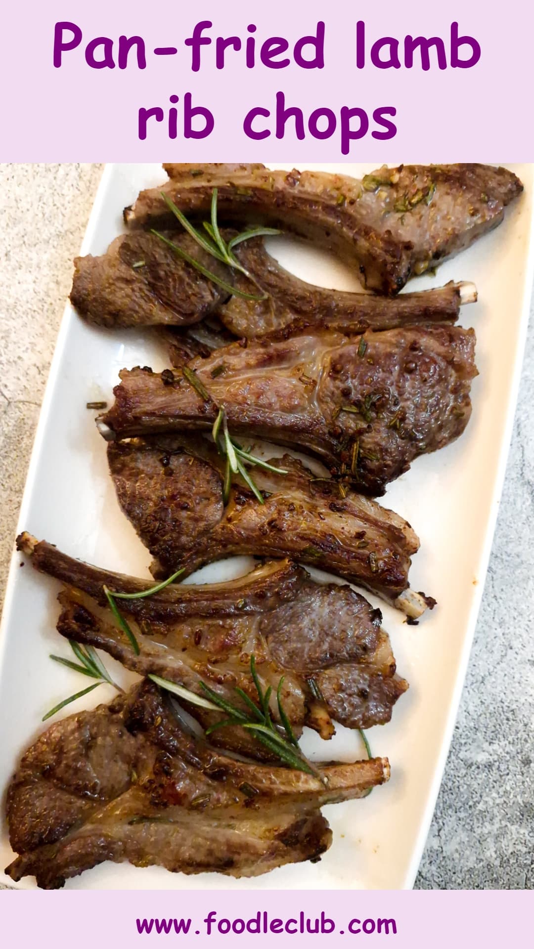 Panfried lamb chops with garlic and rosemary Foodle Club