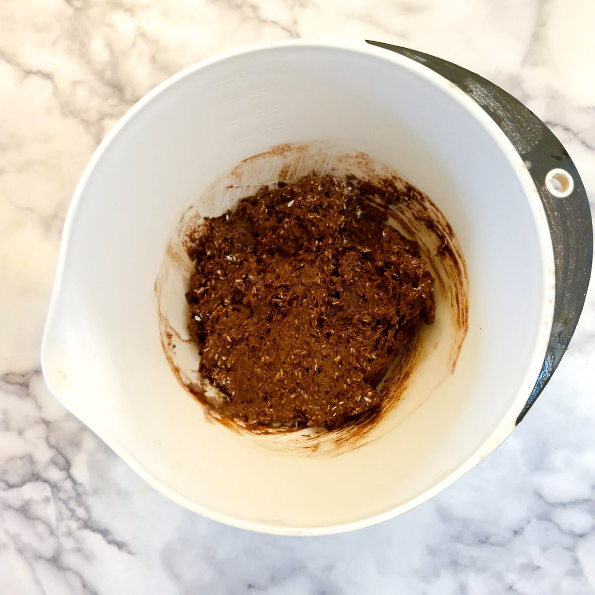 Coconut added to the batter.