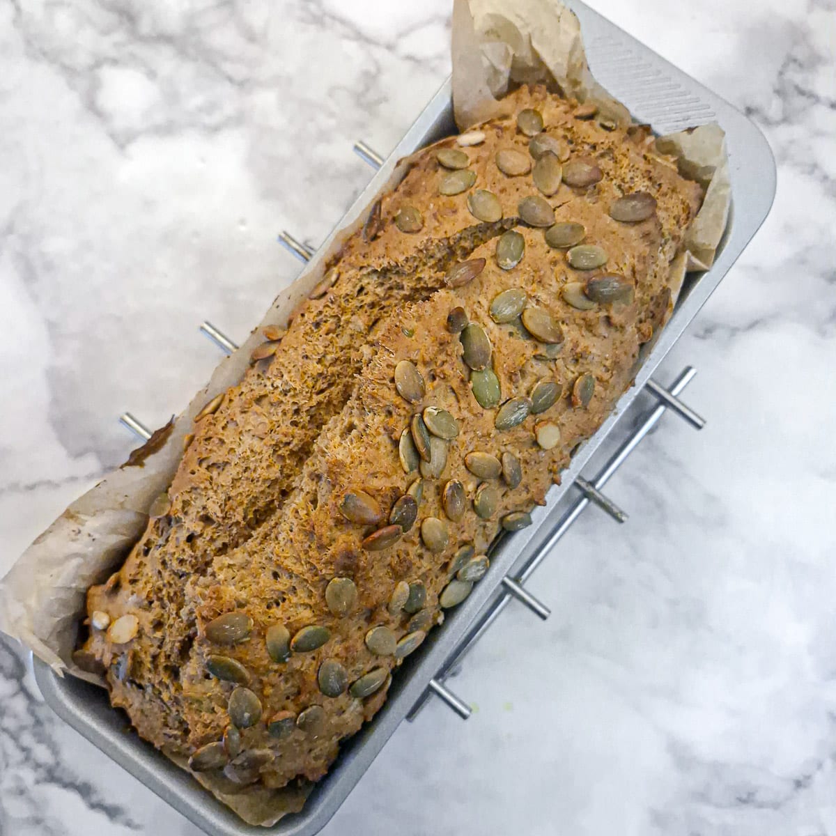 A baked load of Irish seeded soda bread.