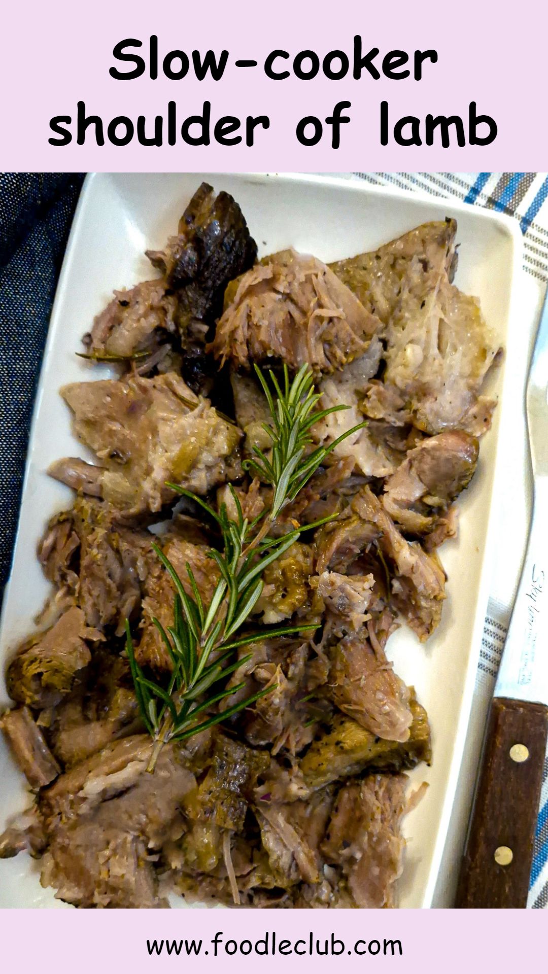Slow cooker lamb shoulder Foodle Club