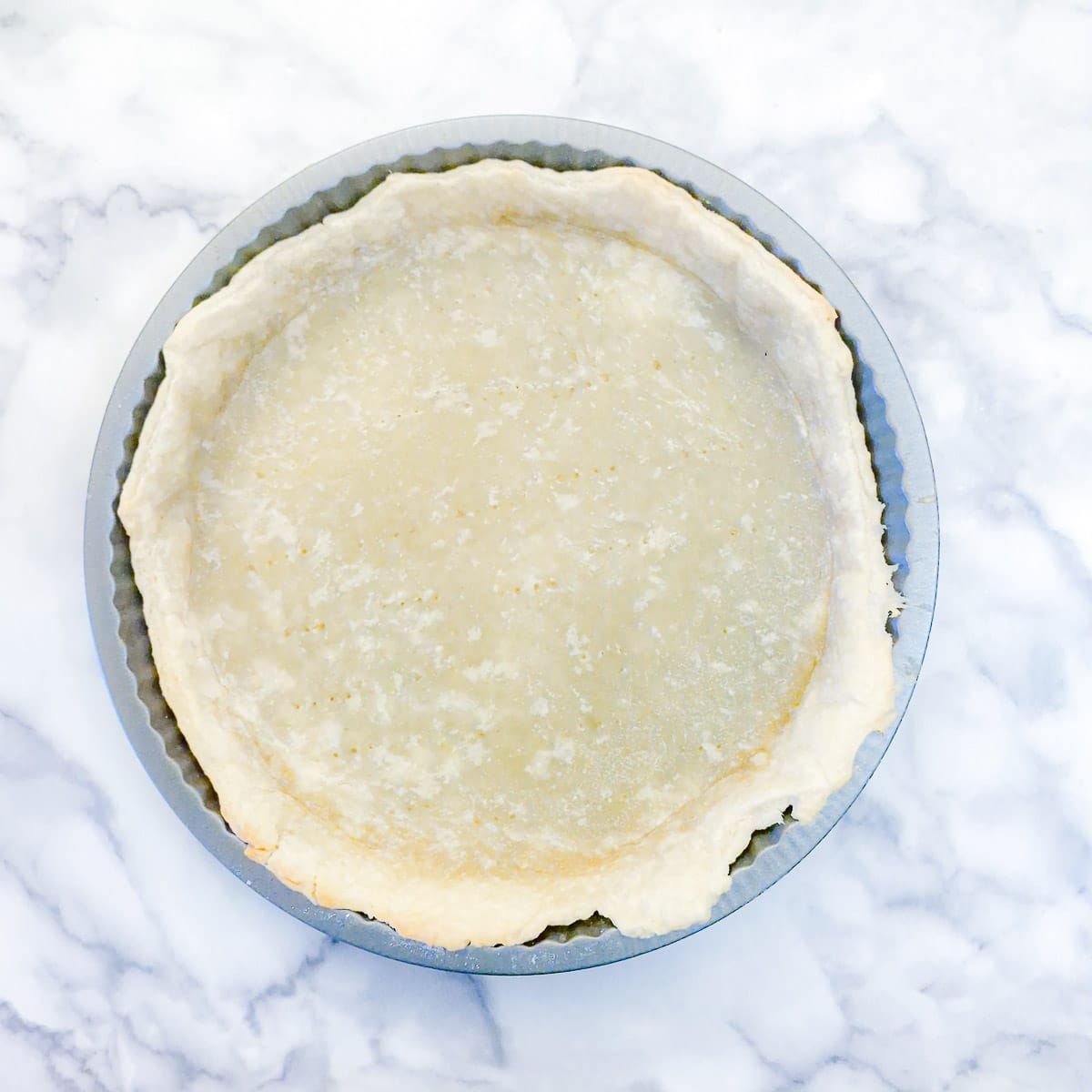 A half-baked pastry shell.