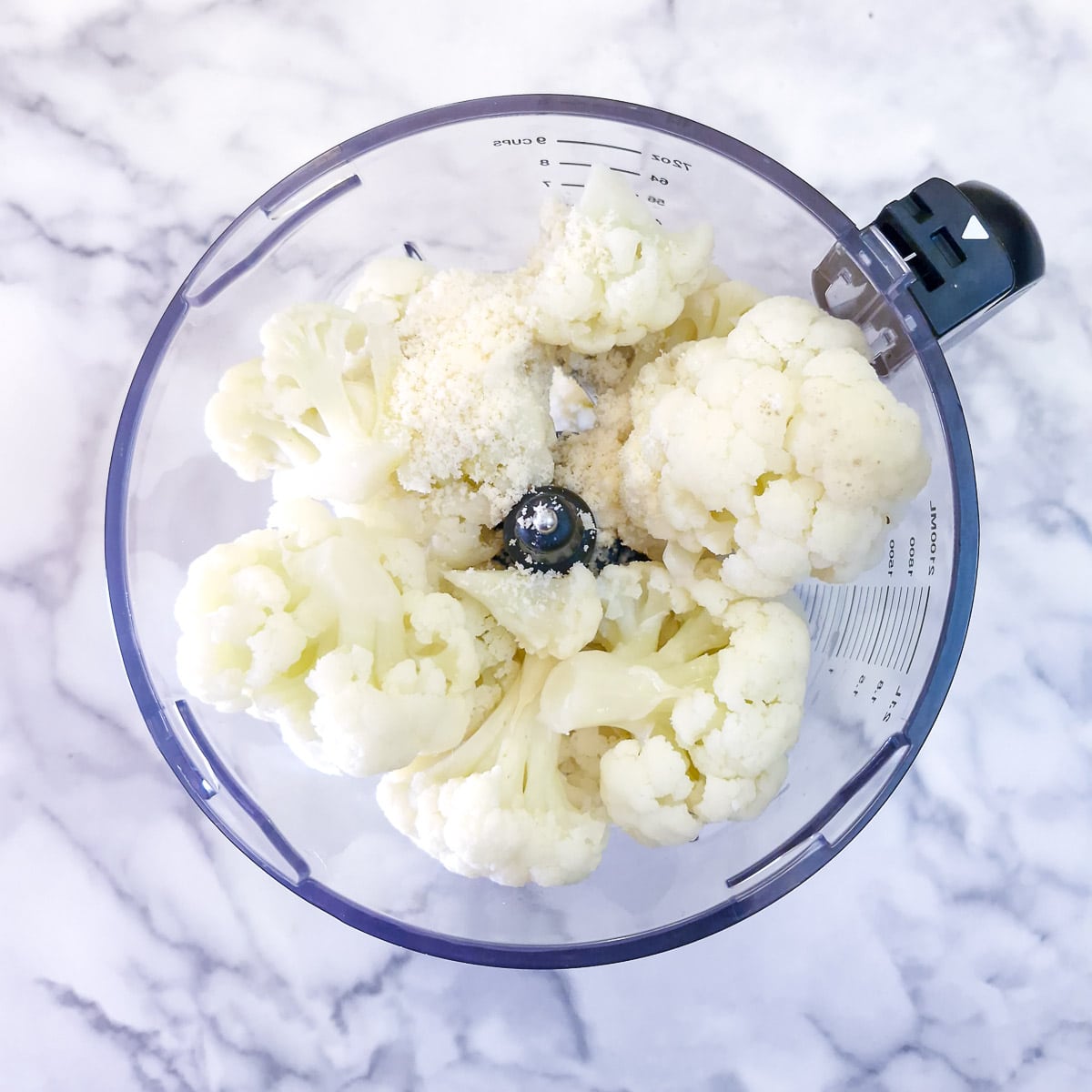 Step 3 - cauliflower and the remaining sauce ingredients in a blender.