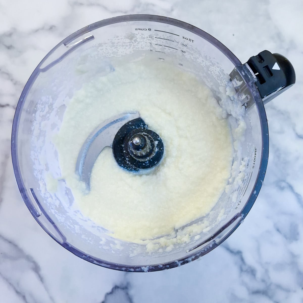 Step 4 - the blended cauliflower sauce.