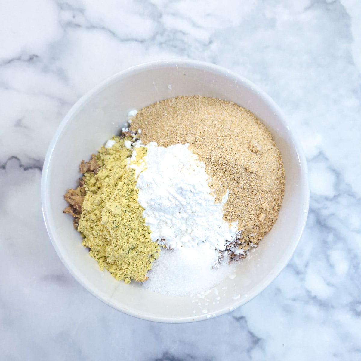 French onion seasoning ingredients in a mixing bowl.
