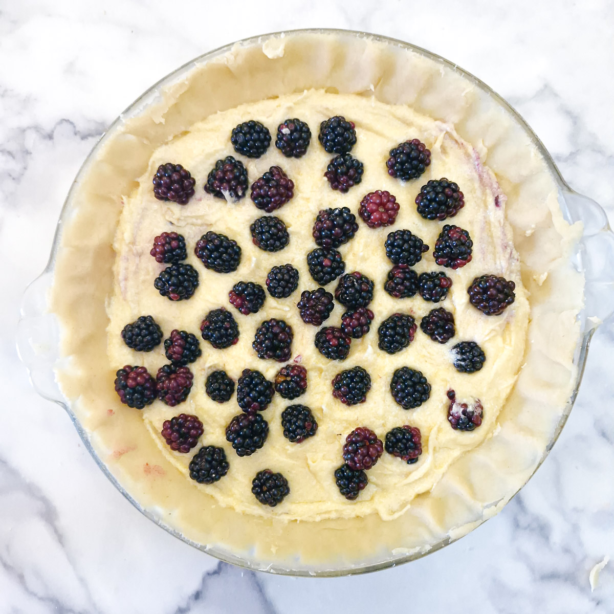 Step 15 - Whole blackberries sprinkled over the frangipane.