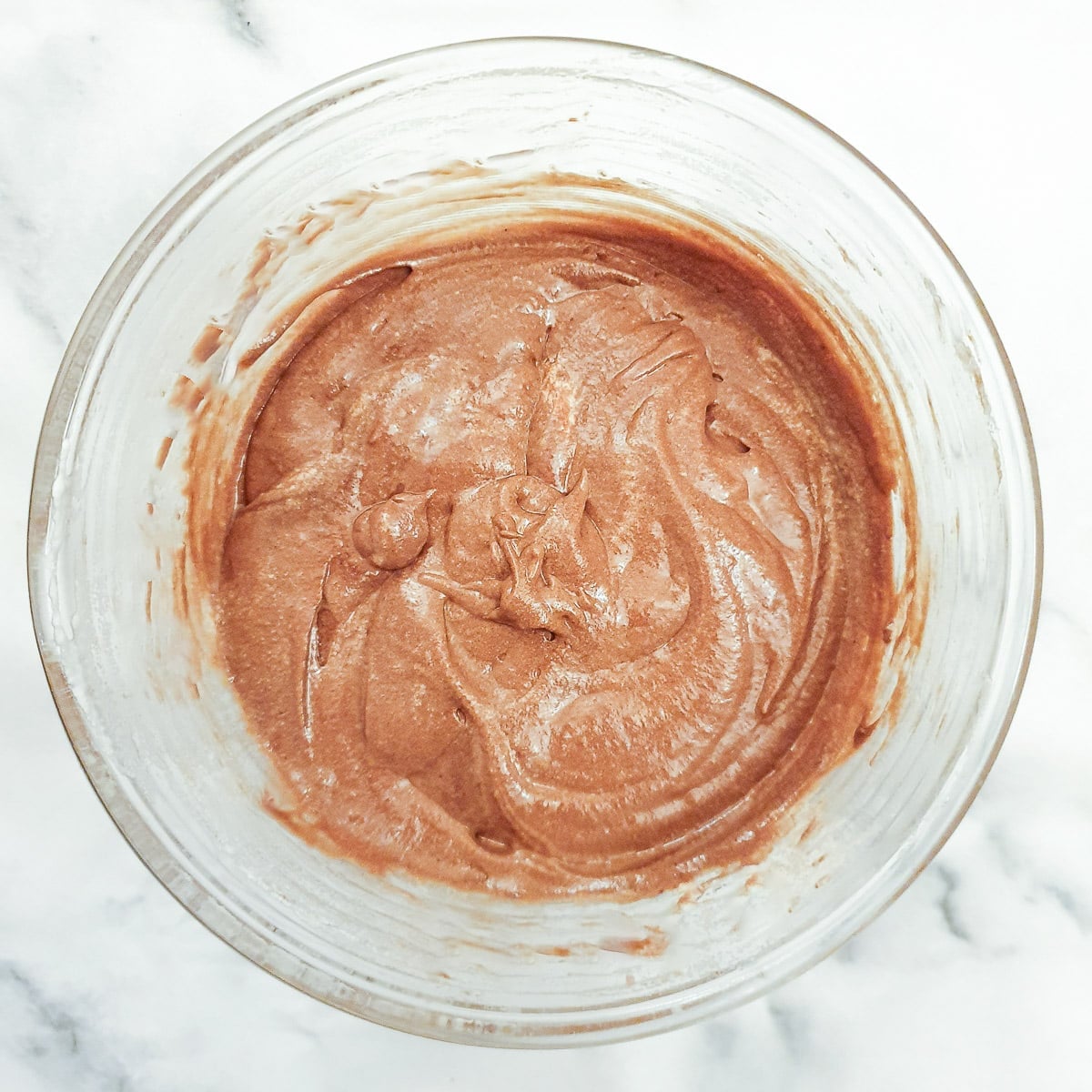 Step 10 - the chocolate mousse mixtured fully combined with the remaining egg whites.
